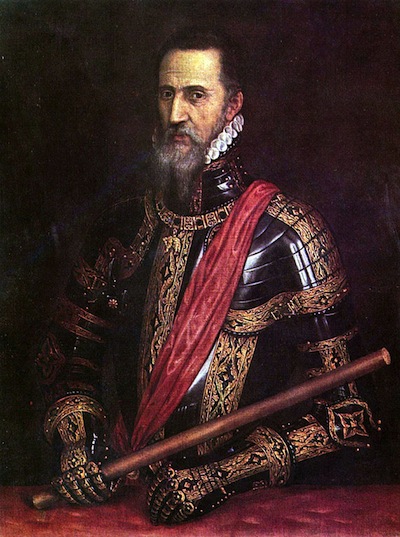 Retrato de Fernando Alvarez de Toledo, III duque de Alba realizado por Tiziano